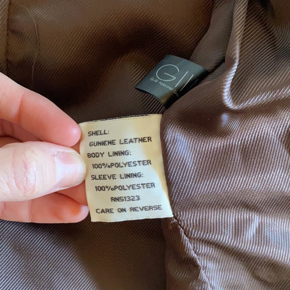 Kenneth Cole genuine leather jacket - Picture 5 of 8